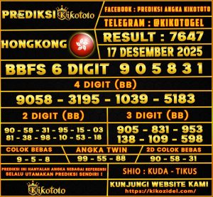 PREDIKSI TOGEL HONGKONG