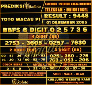PREDIKSI TOGEL TOTOMACAU P1 01