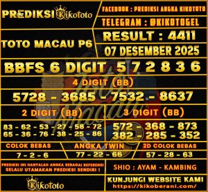PREDIKSI TOGEL TOTO MACAU