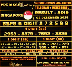 PREDIKSI TOGEL SINGAPORE