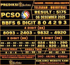 PREDIKSI TOGEL PCSO