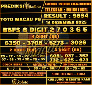 PREDIKSI TOGEL TOTO MACAU