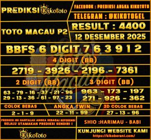 PREDIKSI TOGEL TOTO MACAU