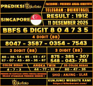 PREDIKSI TOGEL SINGAPORE