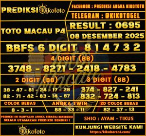 PREDIKSI TOGEL TOTO MACAU P4