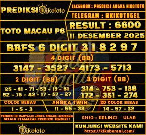 PREDIKSI TOGEL TOTO MACAU