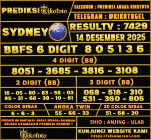 PREDIKSI TOGEL SYDNEY
