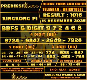 REDIKSI TOGEL KINGKONG