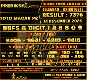 PREDIKSI TOGEL TOTO MACAU