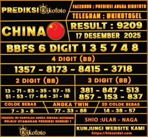 PREDIKSI TOGEL CHINA