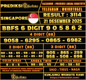 PREDIKSI TOGEL SINGAPORE