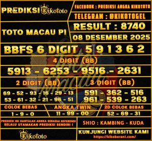 PREDIKSI TOGEL TOTO MACAU