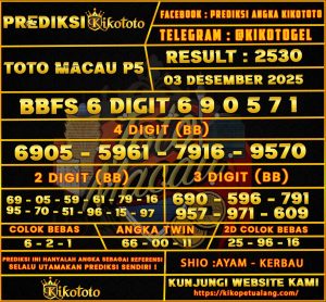 PREDIKSI TOGEL TOTO MACAU