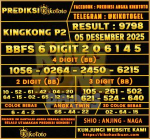 PREDIKSI TOGEL KINGKONG P2