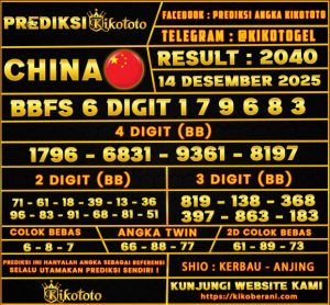 PREDIKSI TOGEL CHINA